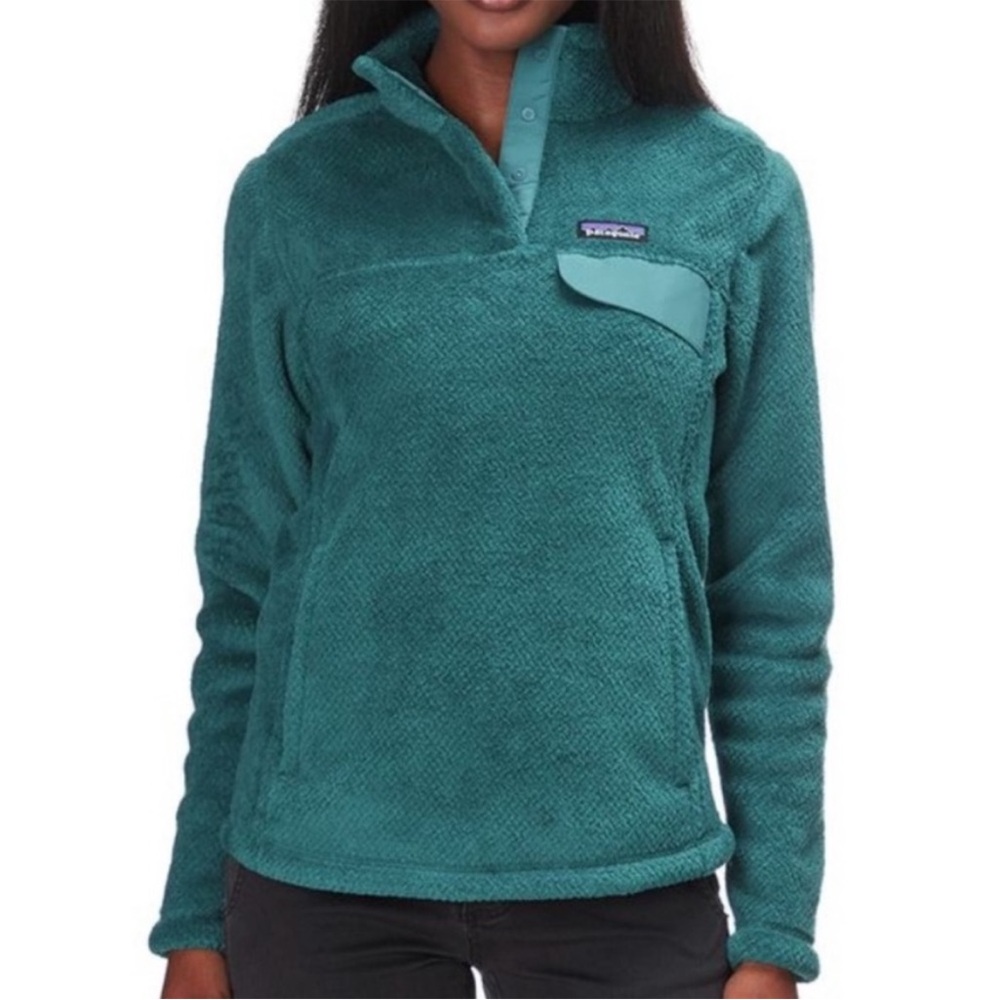 Patagonia women’s size medium Re-tool quarter 1/4 snap fleece pullover 4 button